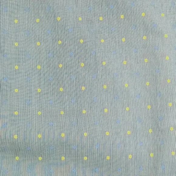 Ben Sherman Small Mod Classic Fit Pocket Logo Tag Blue Yellow Stripe Pattern - Picture 7 of 10